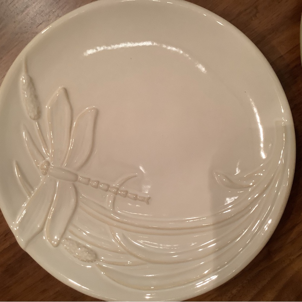 3 pottery, barn, signs of spring set of three salad or appetizer plates - Picture 3 of 7